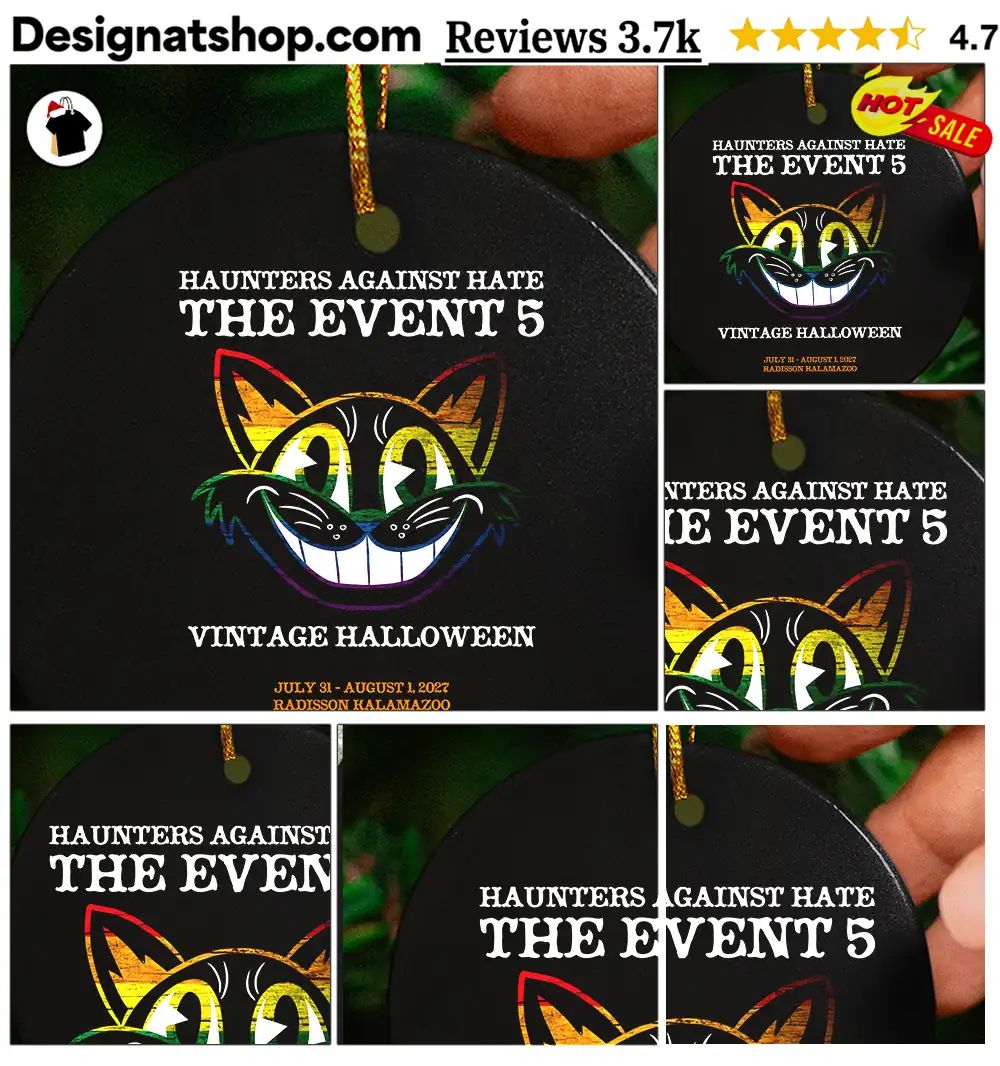 Haunters against hate cat event 5 vintage halloween radisson kalamazoo shirt