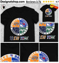 Knicks Rangers Yankees Jets New York team logo sports shirt