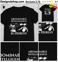 Space Marine Exterminating AI In Warhammer 40K Abominable Intelligence Is Heresy Shirt