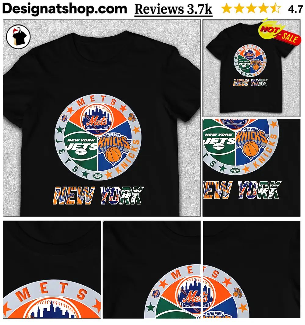 New York Mets Jets Knicks sports team shirt
