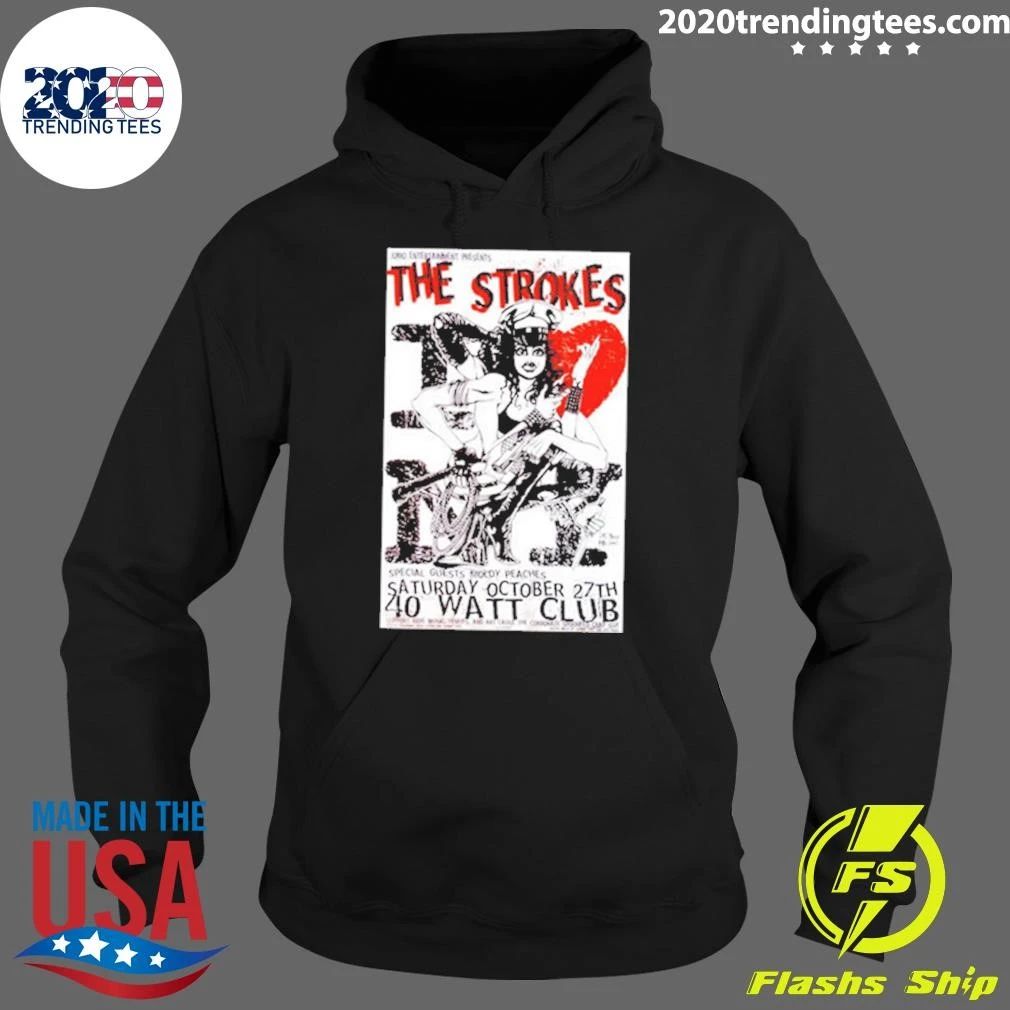 The Strokes October 27th 2026 Rock Band The Strokes 40 Watt Club Artwork Shirt
