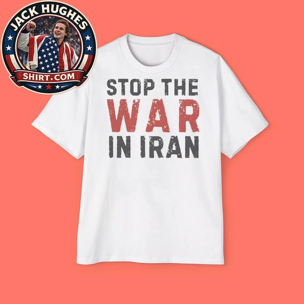 Stop The War In Iran Peace Message Vintage Typography Shirt