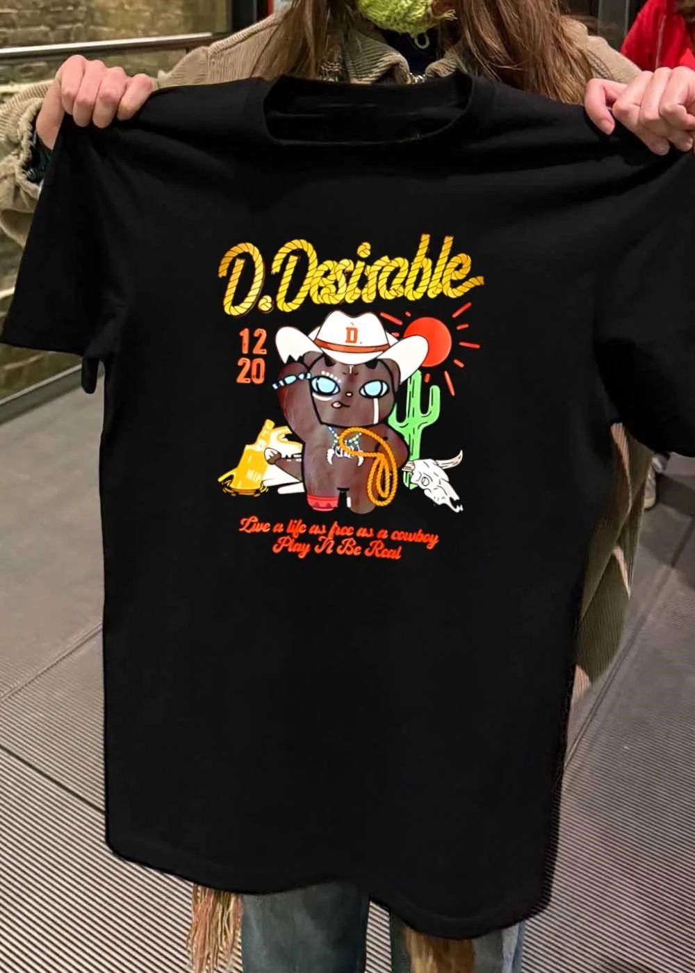 Live a life as free as a cowboy Play N Be Real D Desirable 12 20 Cat T-Shirt