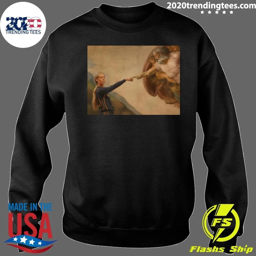 The Creation of Adam Basketball Parody Indiana Fever Shirt