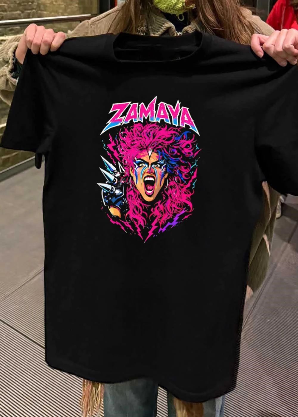Rock and Roll Glam Metal Zamaya Screaming Star T-Shirt