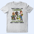 That's What I Do I Garden I Play With Dogs - Personalized T Shirt