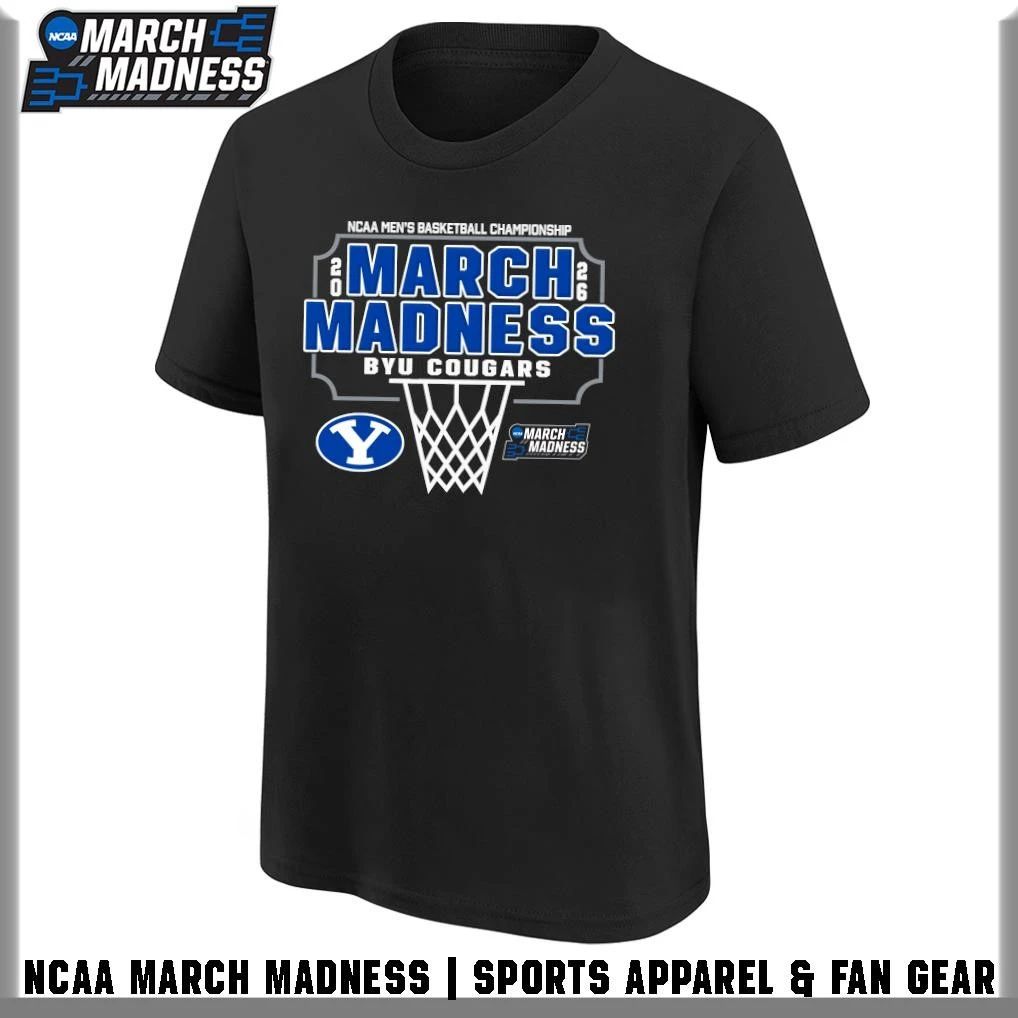 BYU Cougars 2026 NCAA Men’s Basketball Tournament March Madness T-Shirt