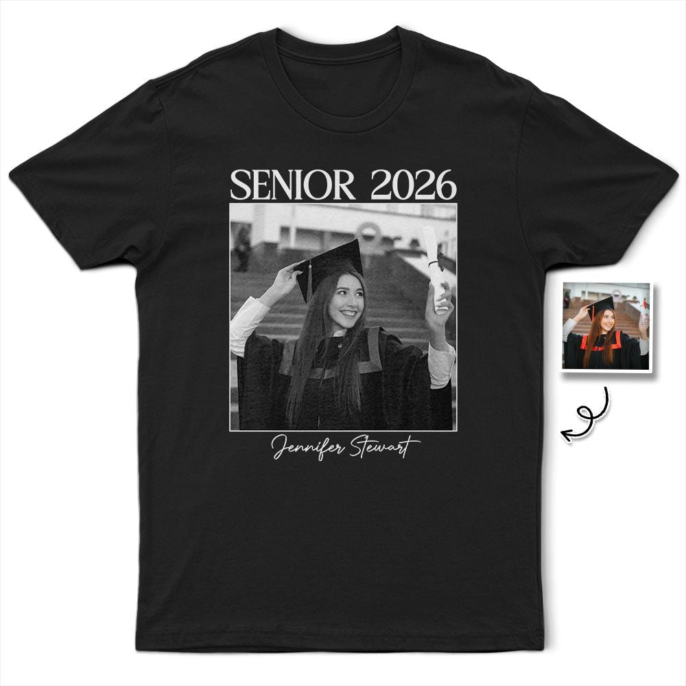 Custom Photo Senior Graduation Gift - Personalized T Shirt
