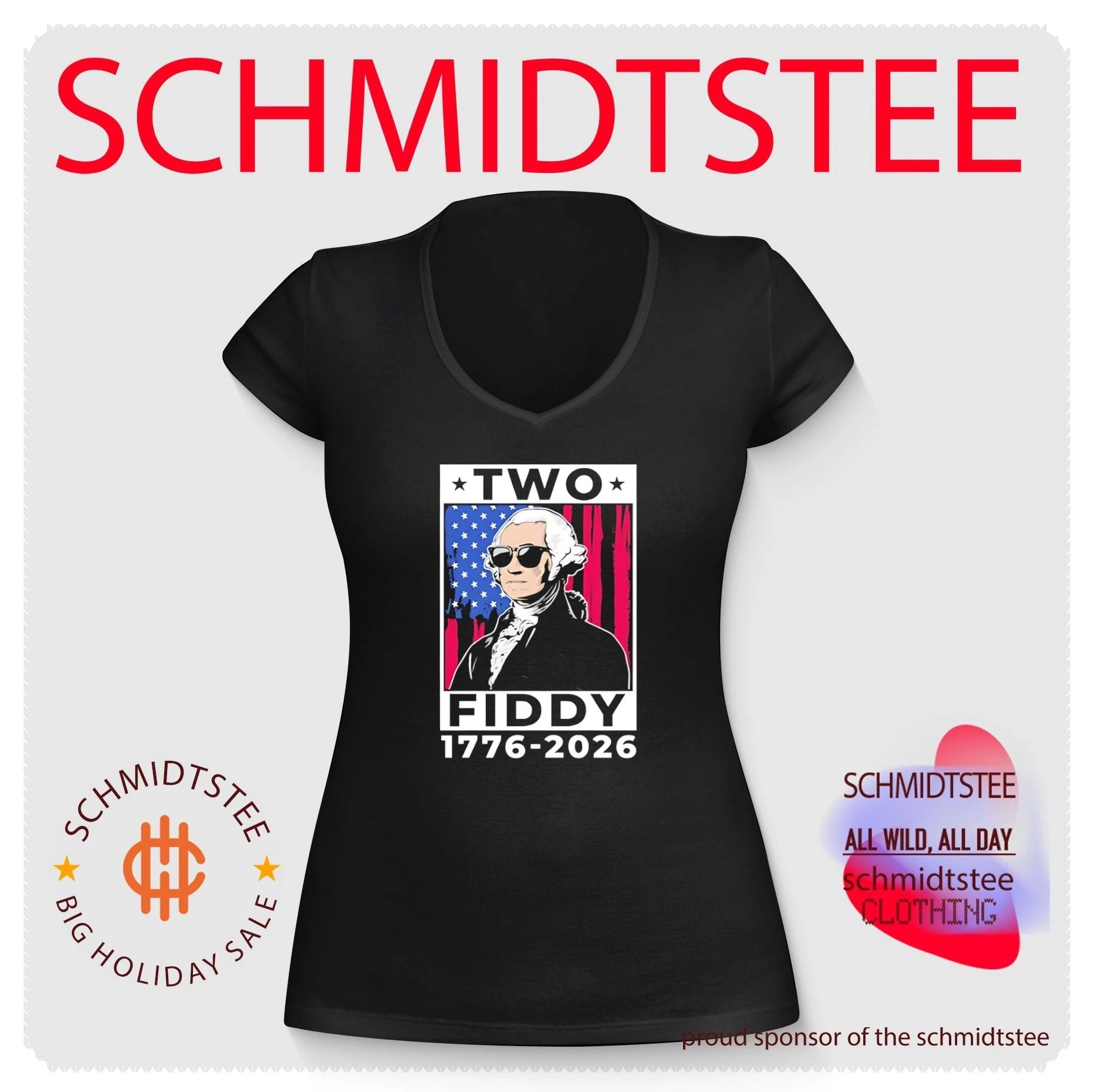 Two Fiddy Washing 1776-2026 vintage shirt