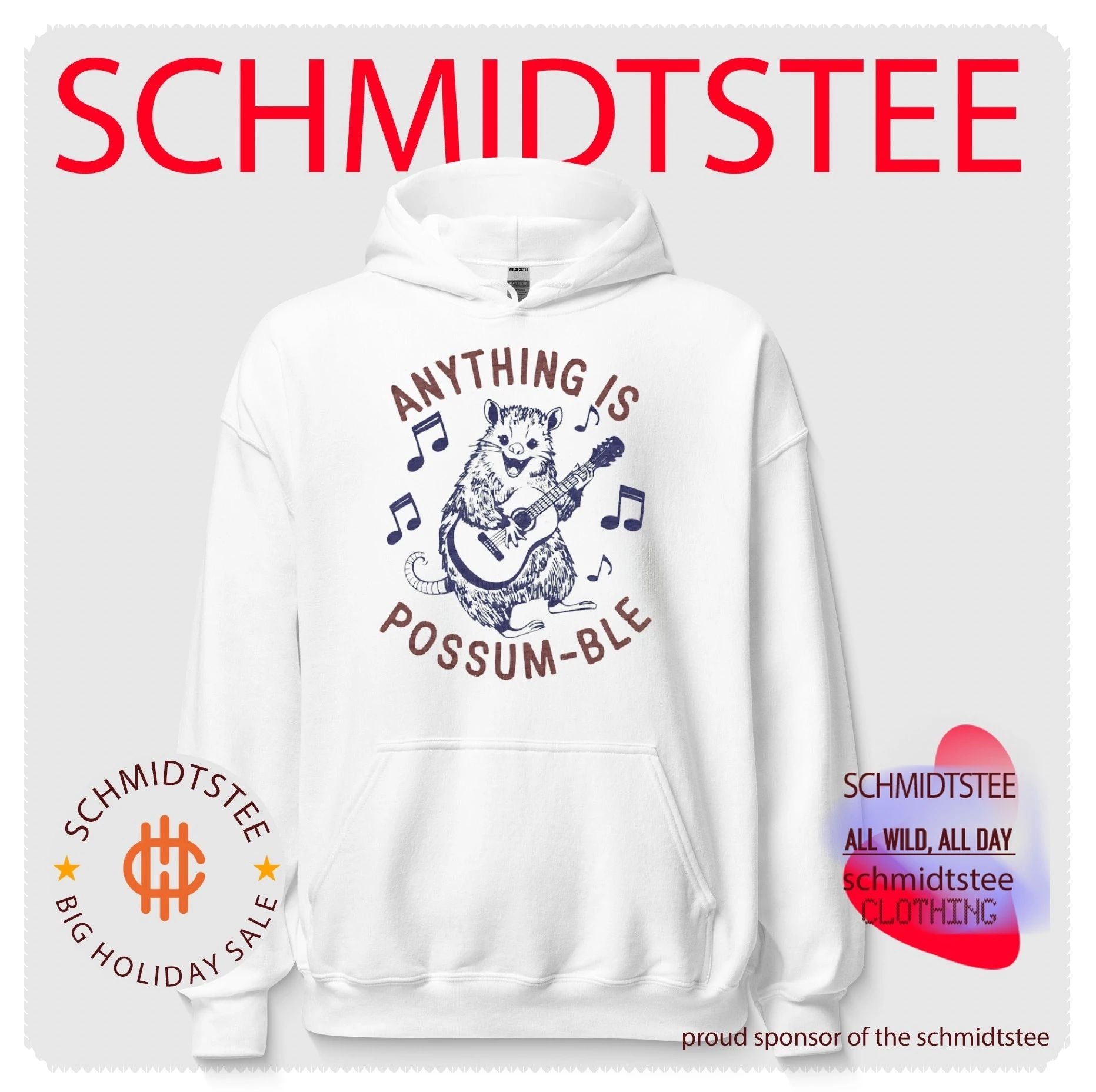 Anything is possum-ble cartoon mouse shirt