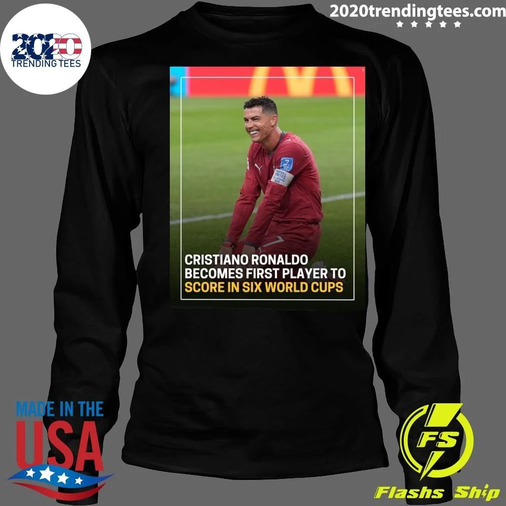 Cristiano Ronaldo Becomes First Player To Score In Six World Cups Shirt