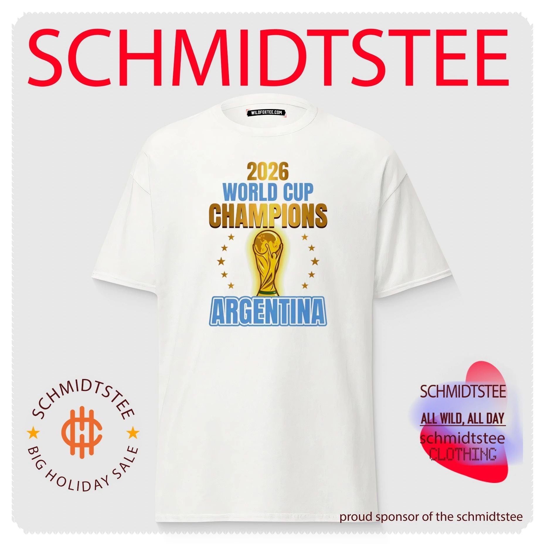 2026 World Cup Champions Argentina Football Soccer shirt