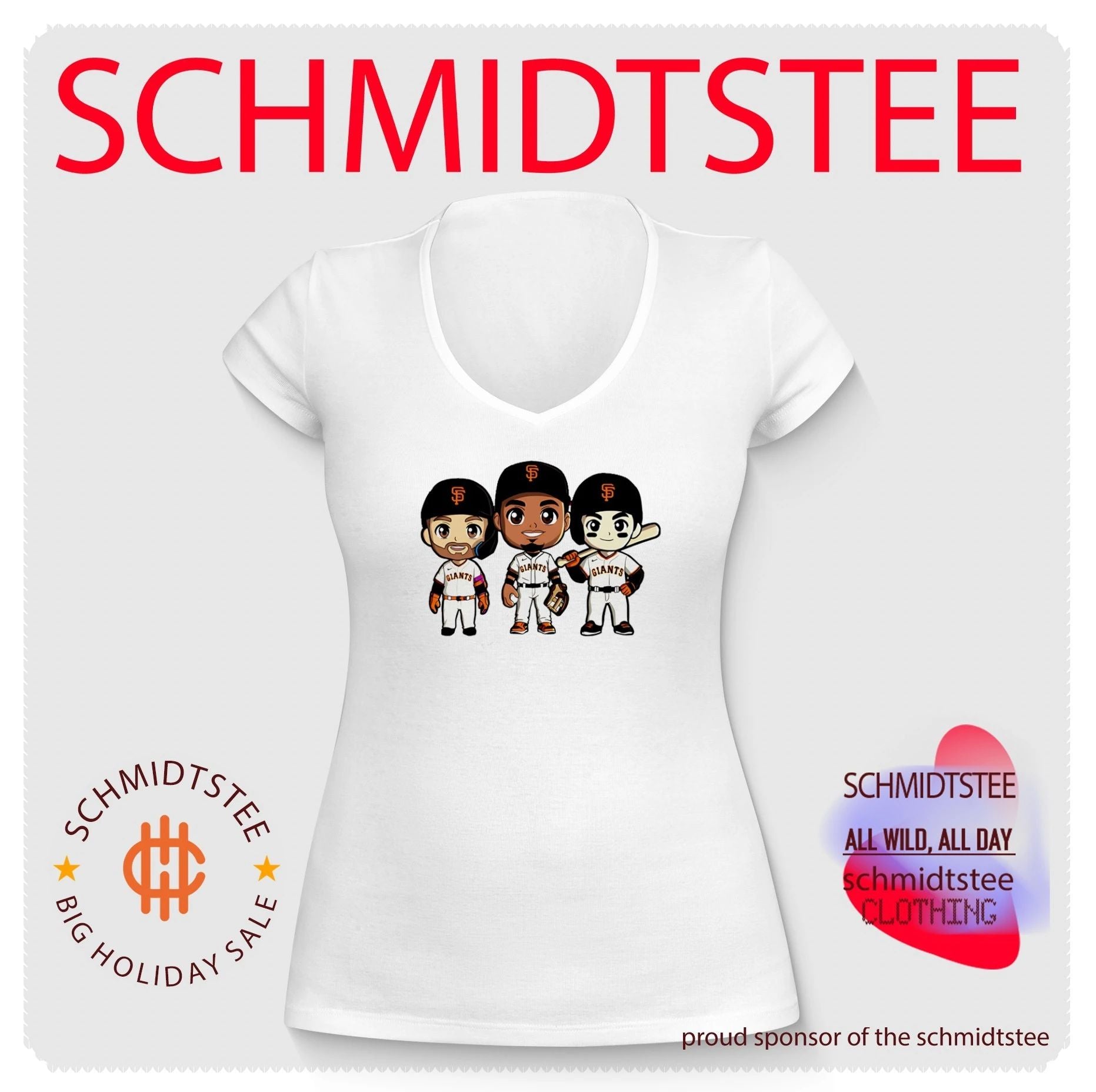 San Francisco Giants Chibi Players MLB Baseball Chibi shirt