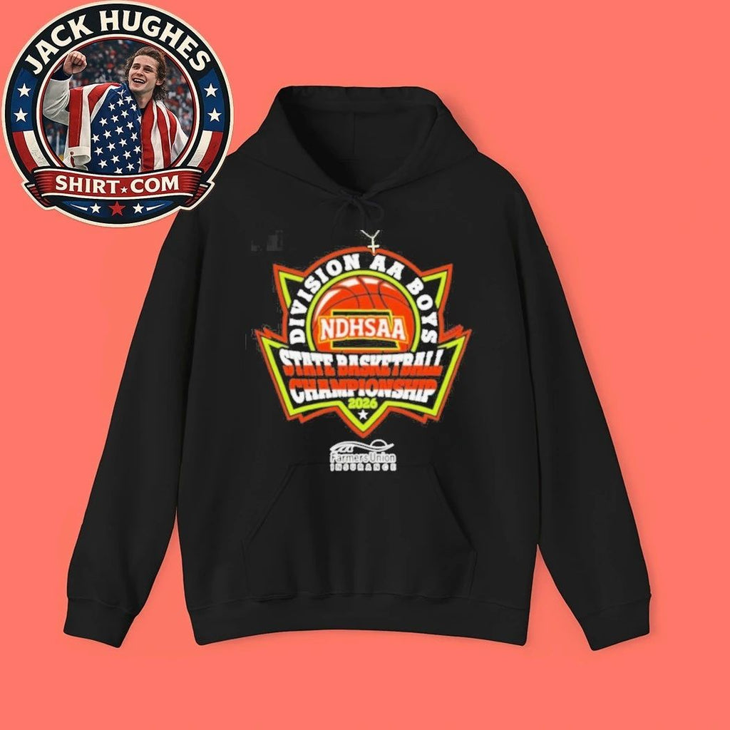 Ndhsaa Division Aa Boys State Basketball Championship 2026 Farmers Union Insurance Shirt
