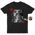 Custom Photo Lipstick Letter Couple - Personalized T Shirt