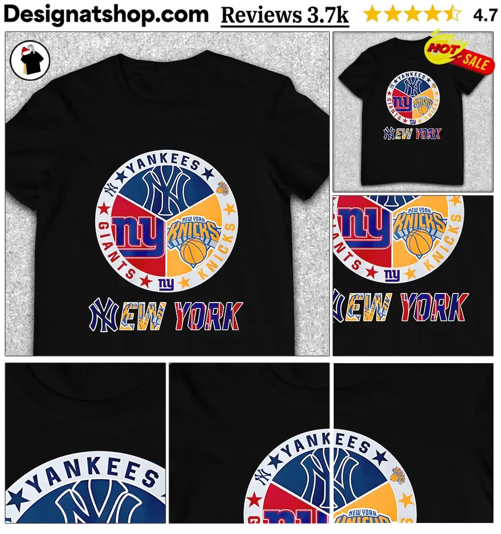 Yankees Giants Knicks New York Logo sports shirt