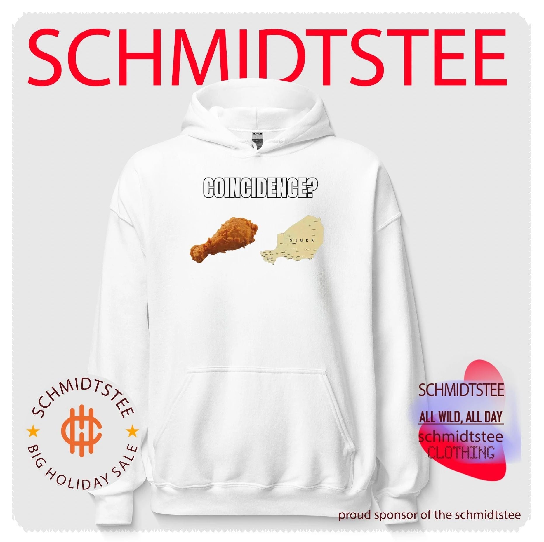 Coincidence between chicken leg and Niger map meme shirt