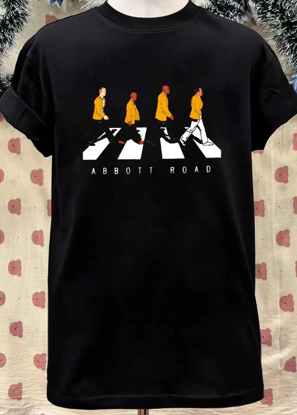 Abbott Road Four Men Walking on Crosswalk Abbott Road T-Shirt