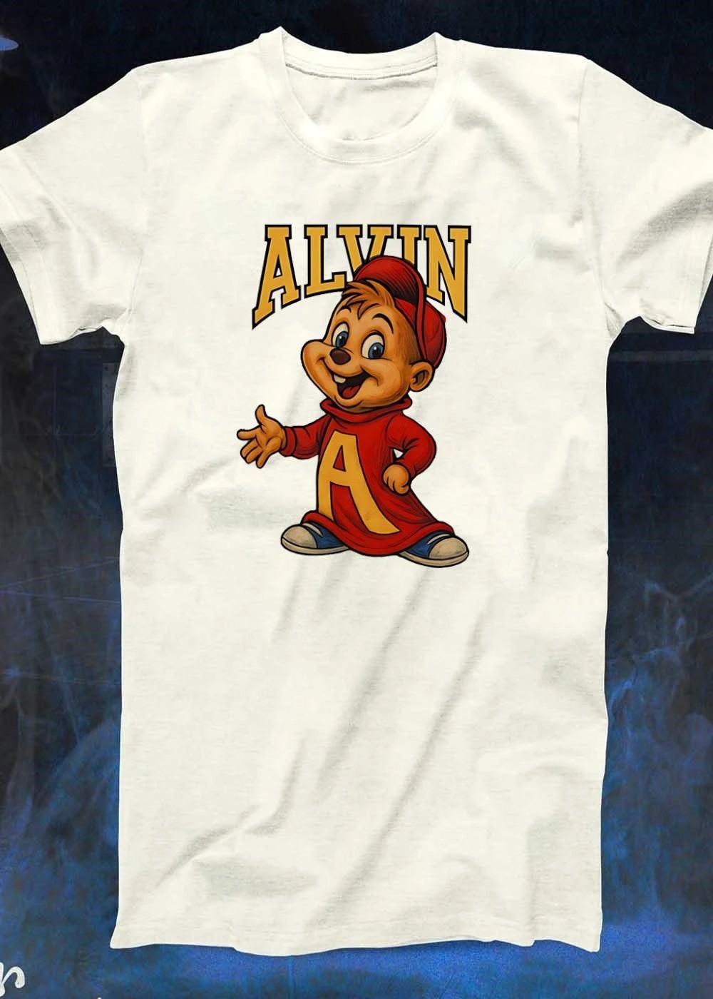 Alvin and the Chipmunks Alvin Presents Standing Character A Logo T-Shirt
