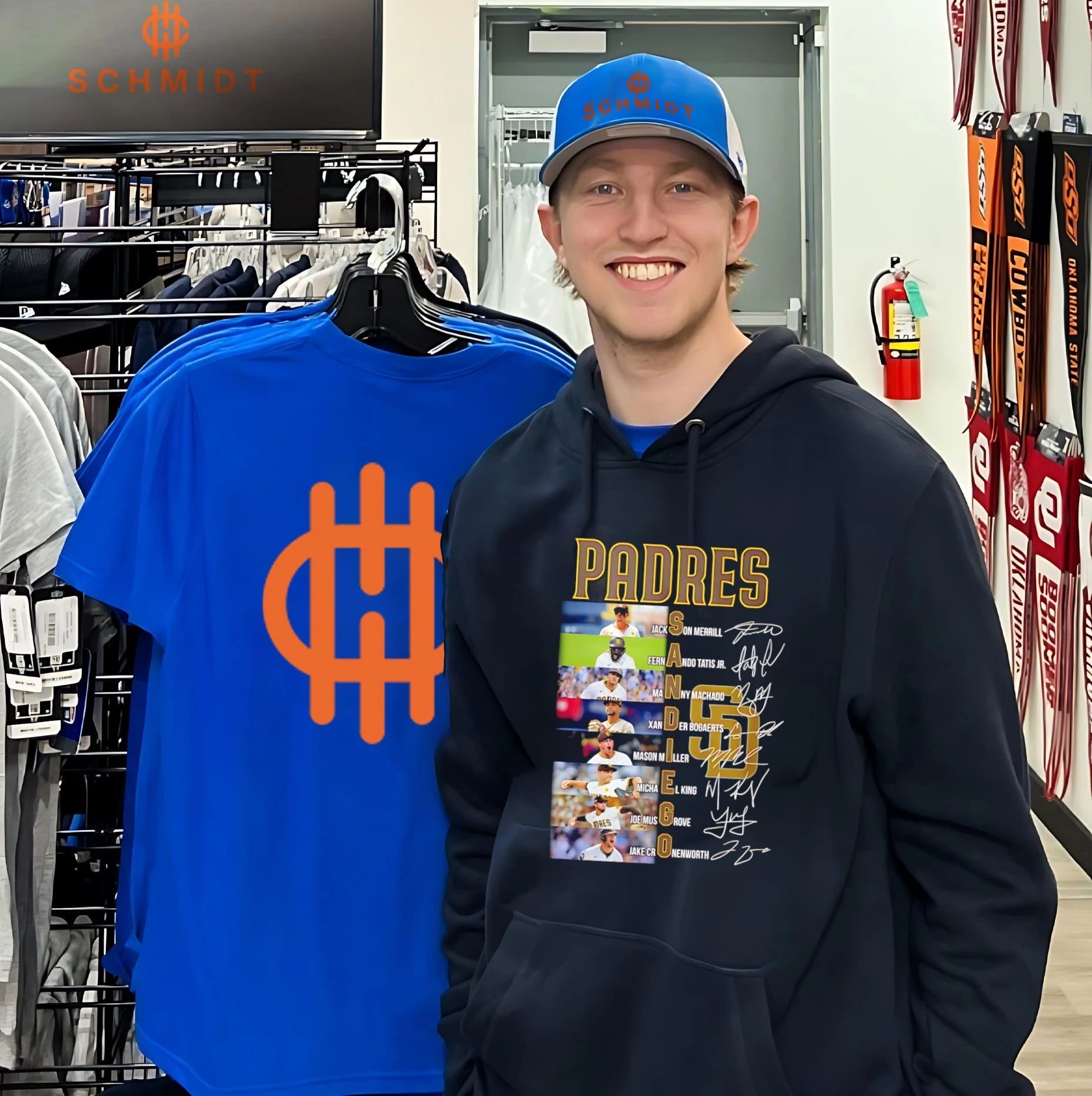 San Diego Padres players name signature shirt