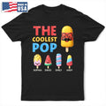 The Coolest Pop Grandpa Dad - Personalized T Shirt