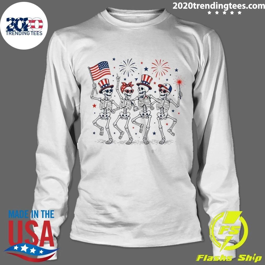 Fuck Trump Skeleton Liberal America Fourth Of July Anti Fascism Resistance Shirt