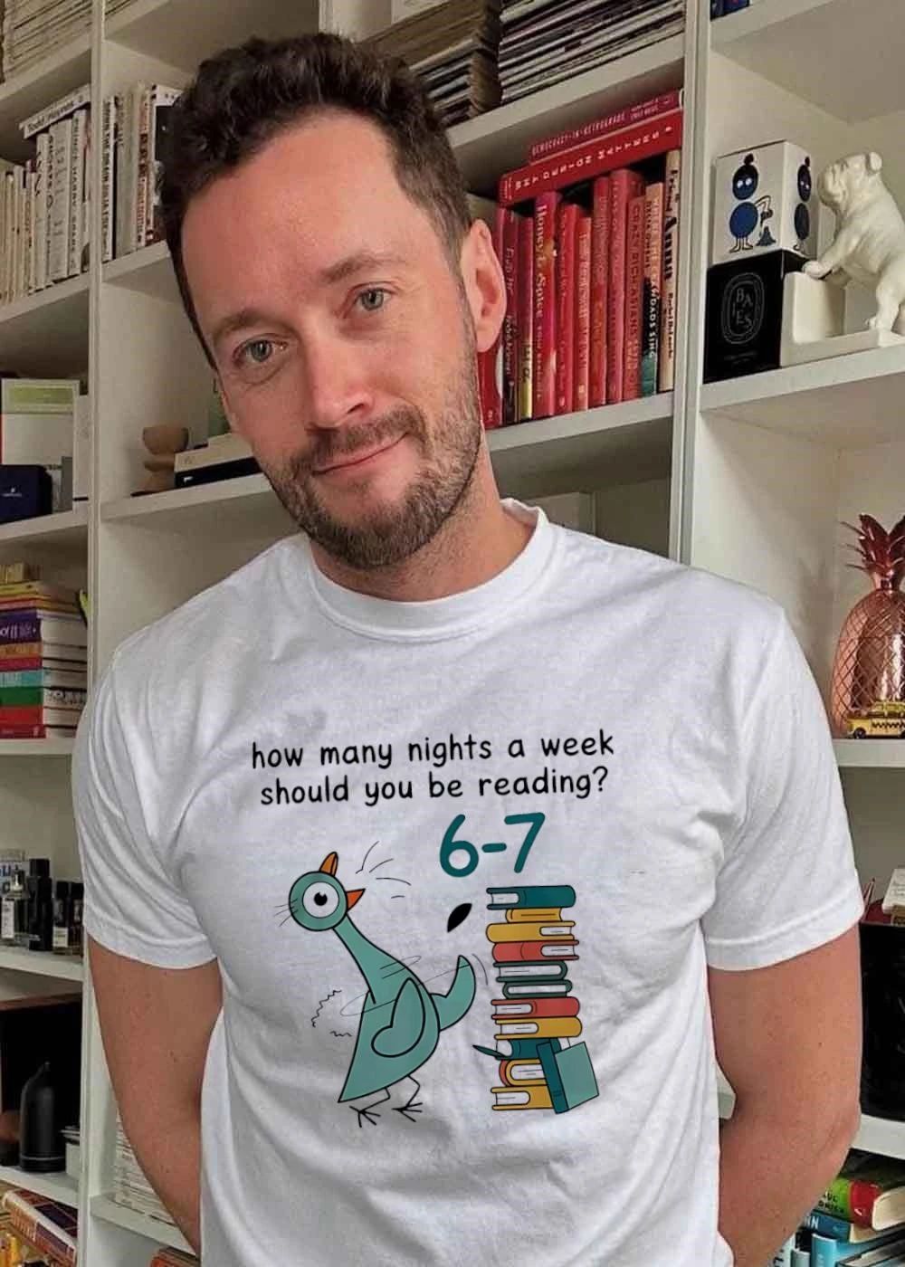 Reading Tips From The Pigeon How Many Nights A Week Should You Be Reading 6-7 T-Shirt