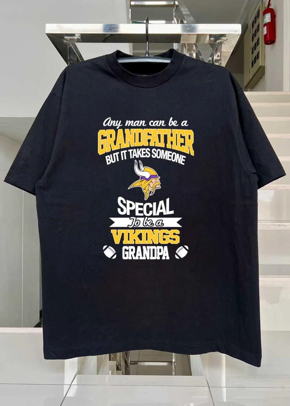 Any Man Can Be a Grandfather but It Takes Someone Special to Be a Vikings Grandpa shirt