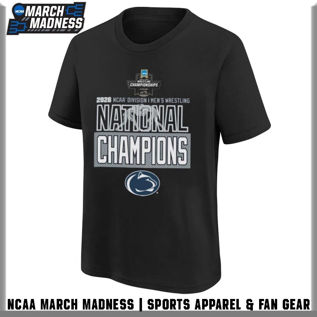 Penn State Nittany Lions 2026 NCAA Men’s Wrestling National Champions T-Shirt