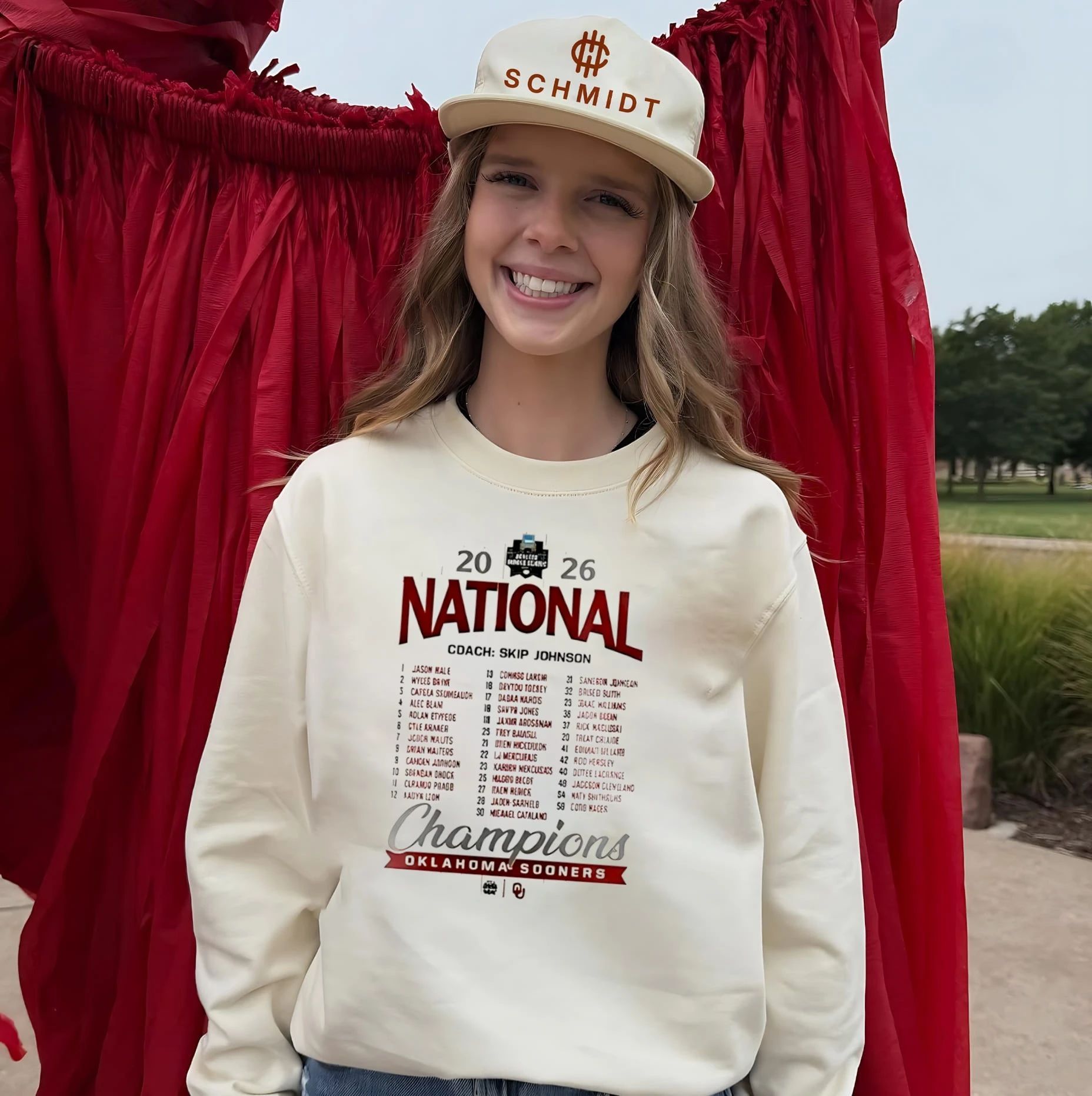 Oklahoma Sooners 2026 NCAA National Champions Roster Baseball shirt