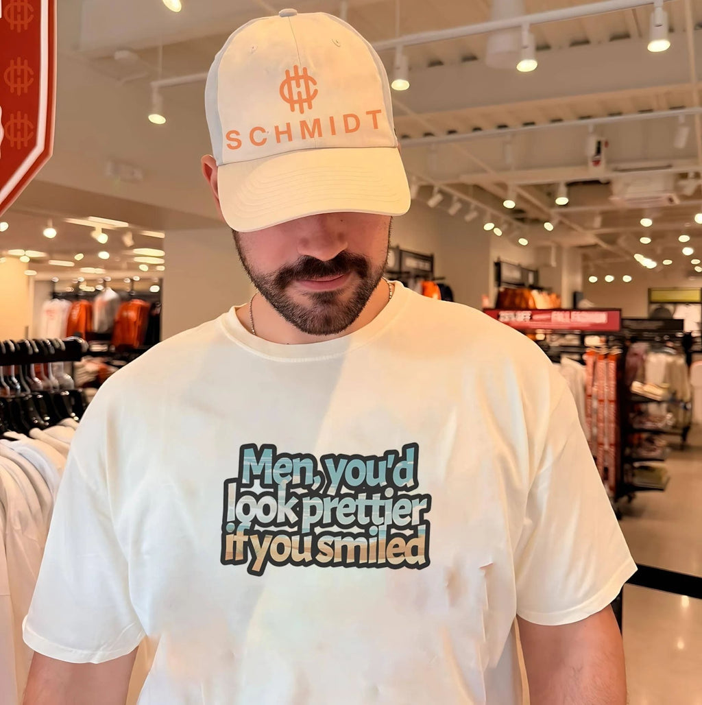 Men you’d look prettier if you smiled vintage shirt