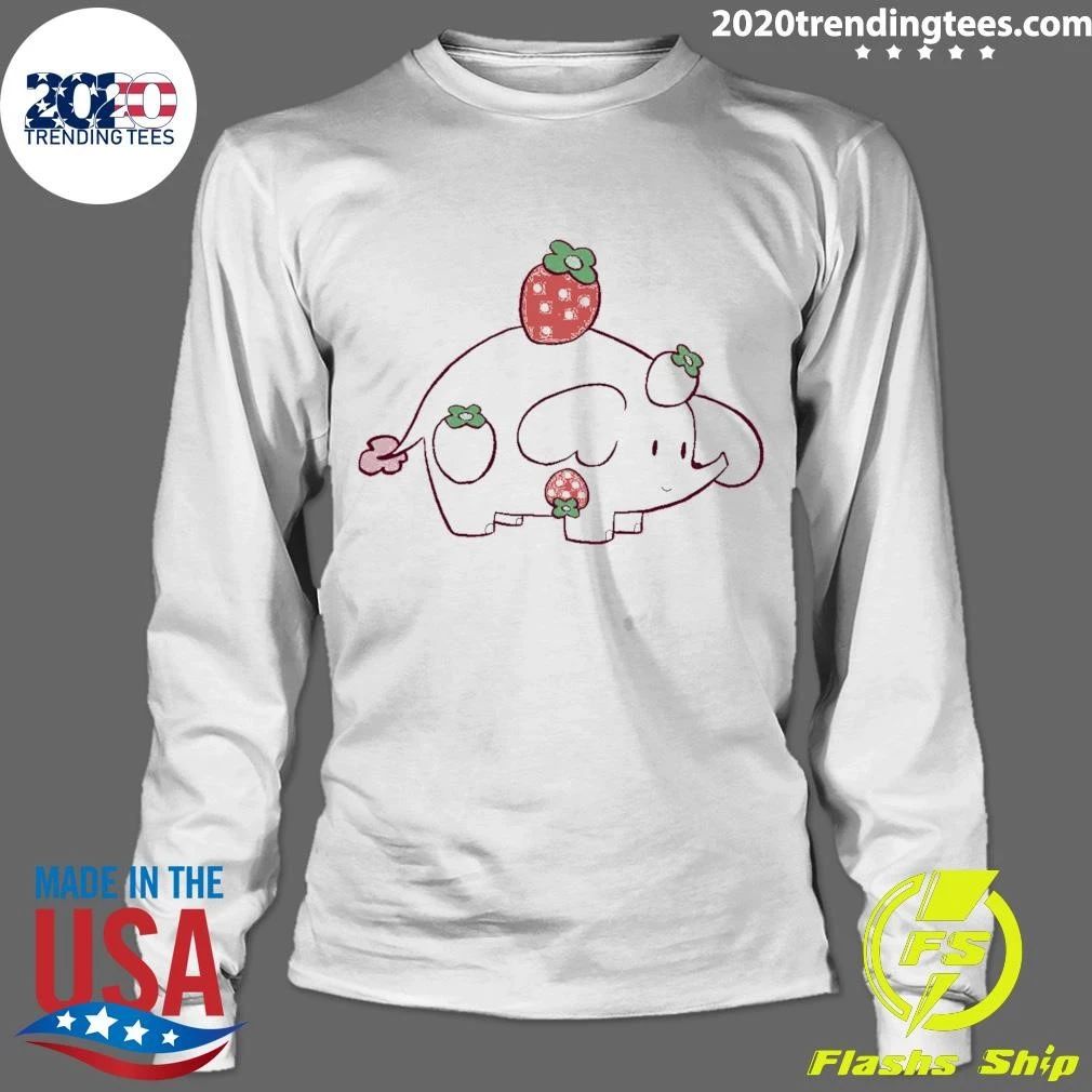 Strawberry Elephant Pin Shirt