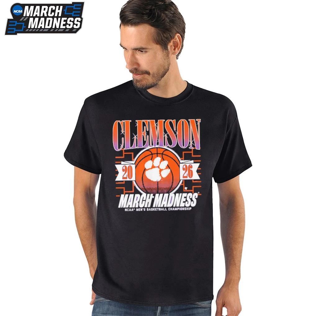 Clemson Tigers Men’s Basketball 2026 NCAA Division I Championship March Madness Bound T-Shirt
