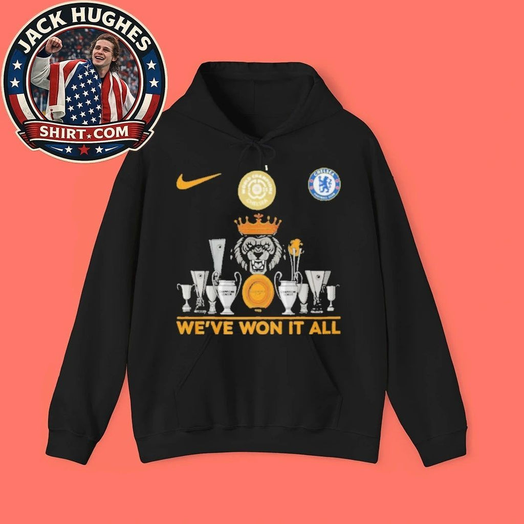 Chelsea Fc We’ve Won It All Trophy Collection Black Shirt