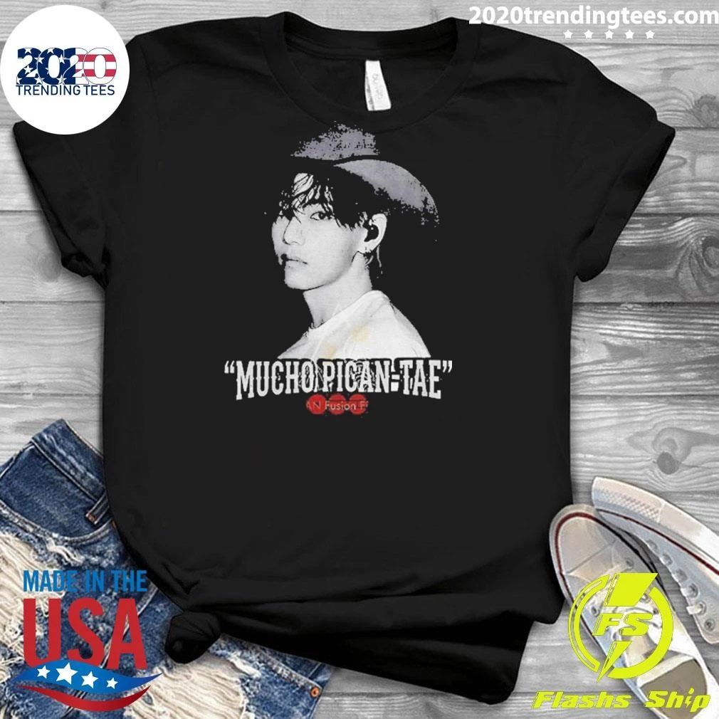 Kim Taehyung Mucho Picante Bts Kpop Braided Hair Arirang Concert Shirt