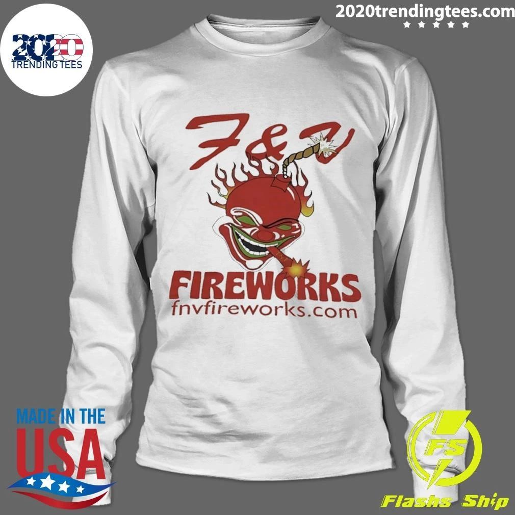 F & V Fireworks Graphic Shirt
