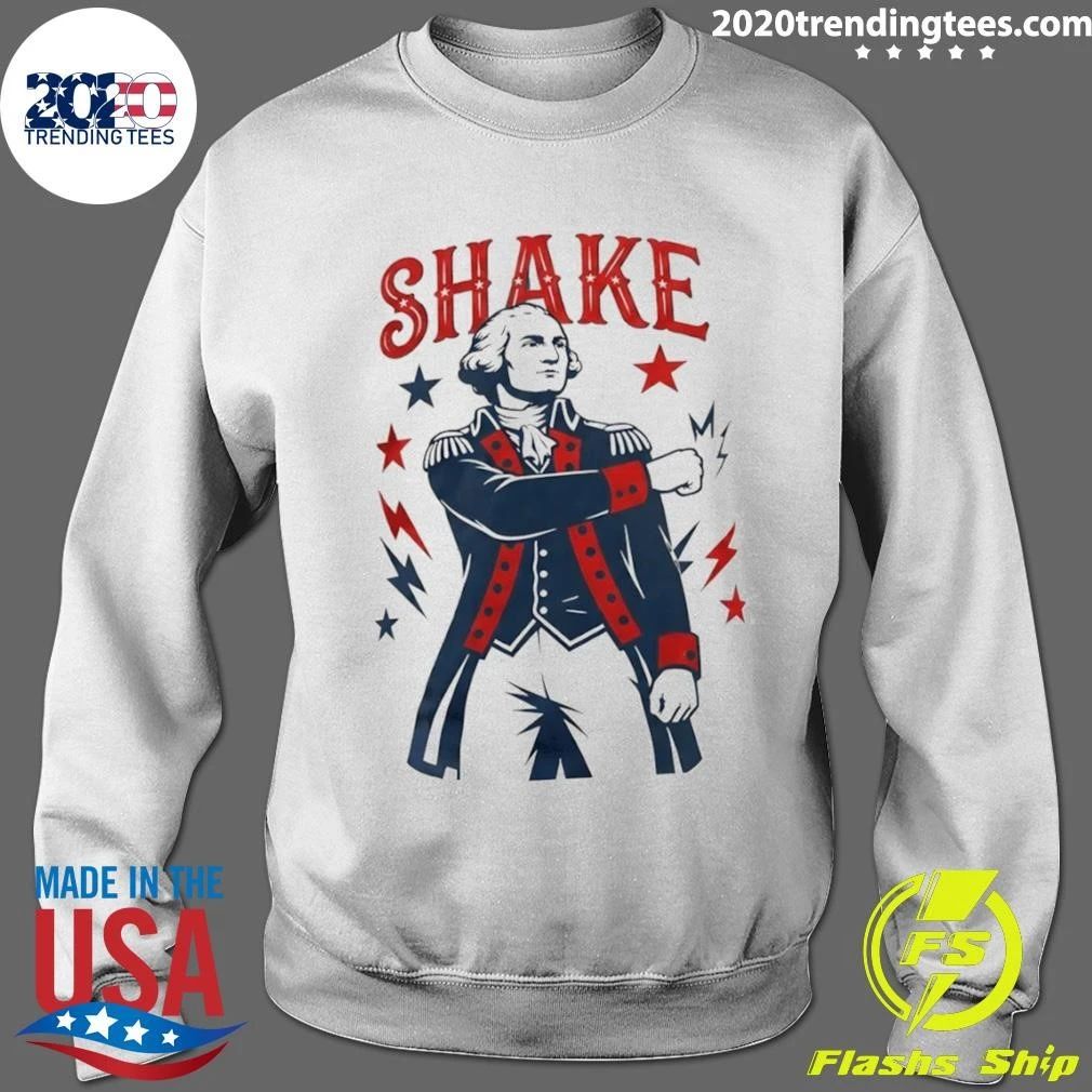 George Washington Shake American 250th 4th Of July Shirt