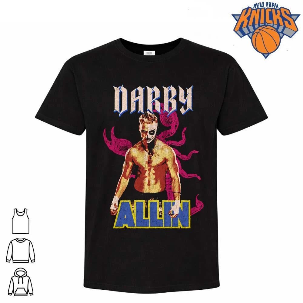 Darby Allin AEW Half Face Paint Pink Scorpion Shirt