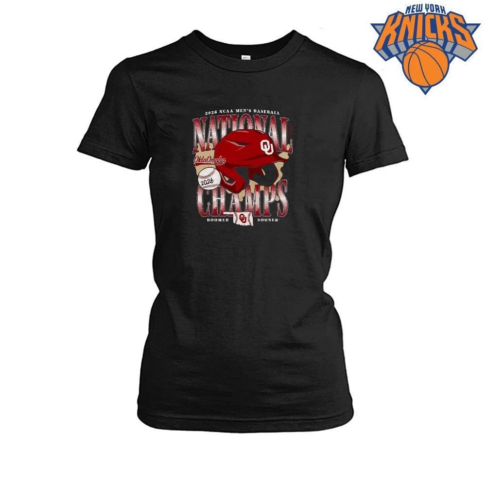 Homefield Black Oklahoma Sooners 2026 NCAA Baseball Men’s College World Series Champions Shirt