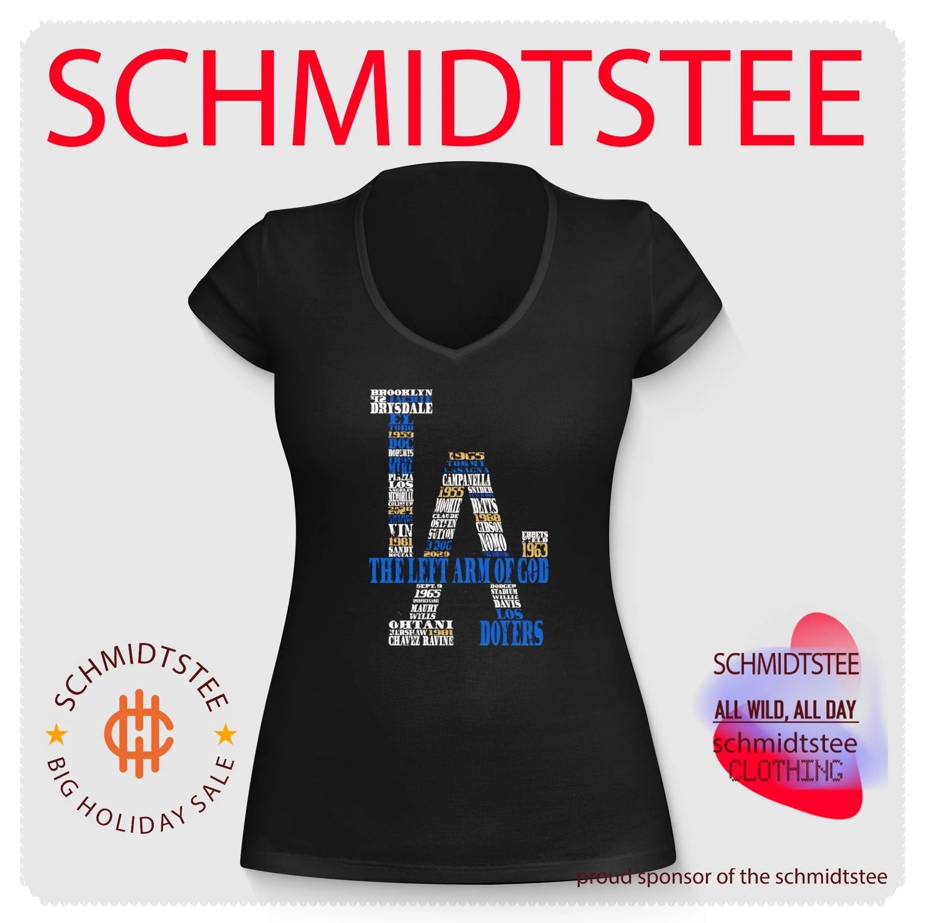 Los Angeles Dodgers The Left Arm of God Legends Collage shirt