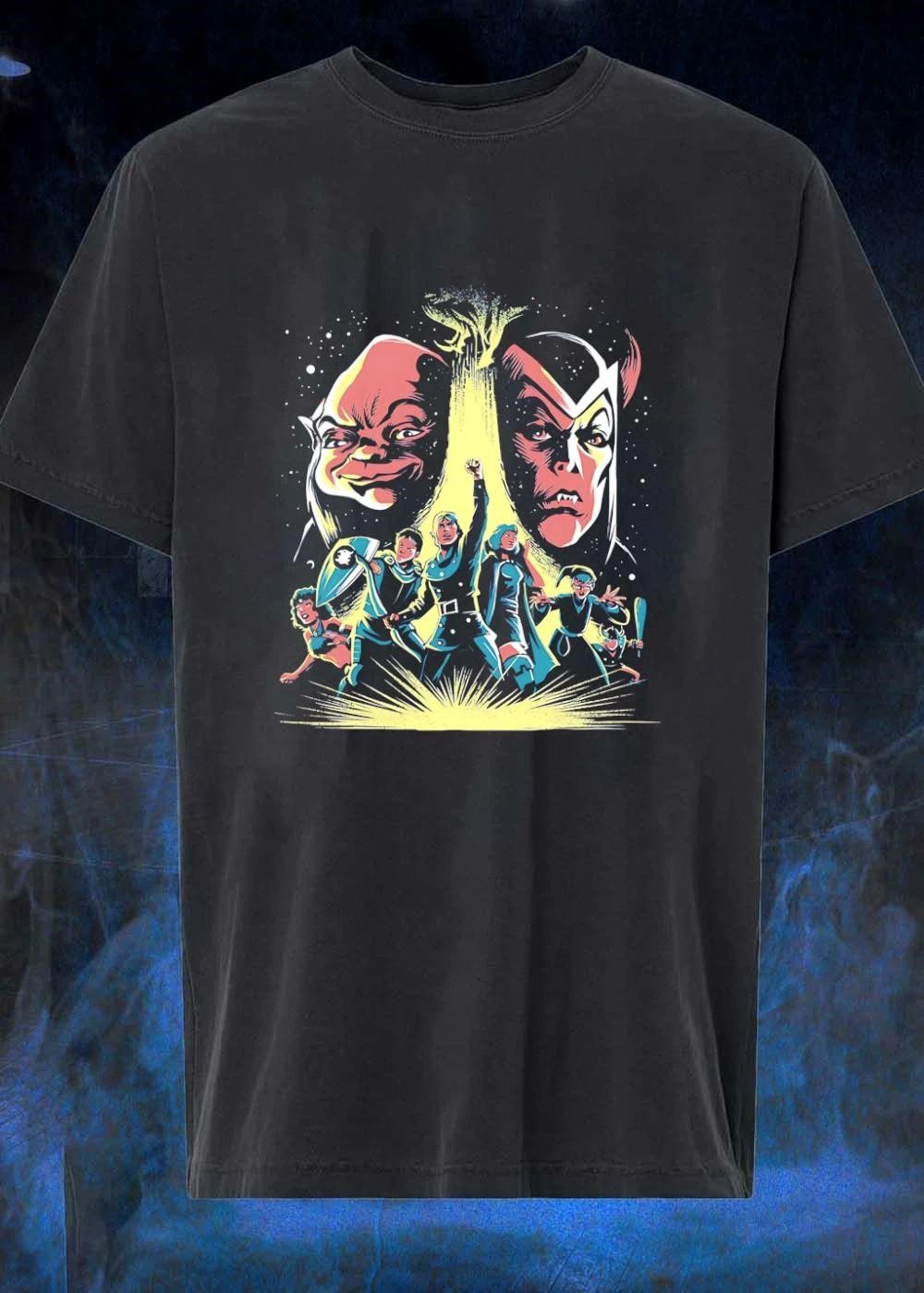 Dungeons & Dragons Classic Character Party Action 80s Cartoon Shirt