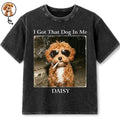 Custom Photo Cool Street Pet I Got That Dog In Me - Personalized Vintage Washed T Shirt