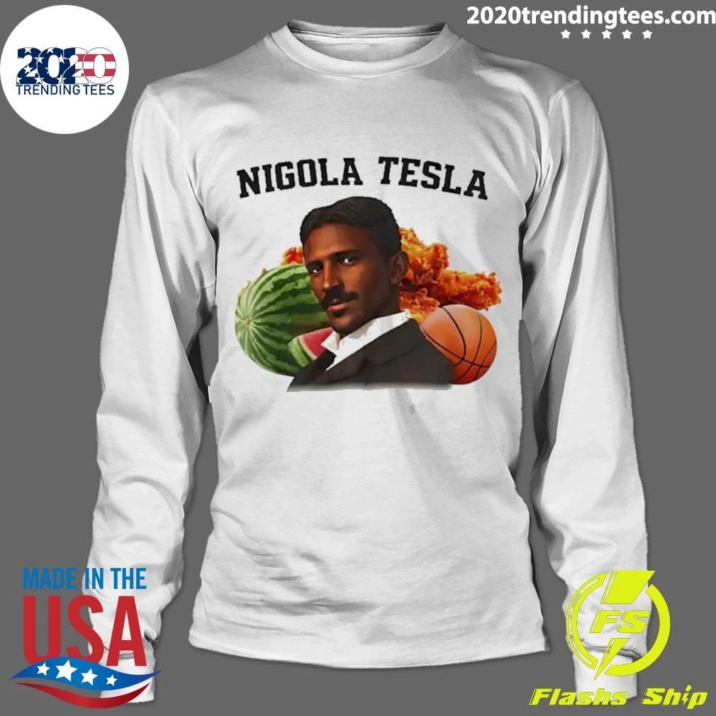 Nigola Tesla Watermelon Fried Chicken Basketball Shirt
