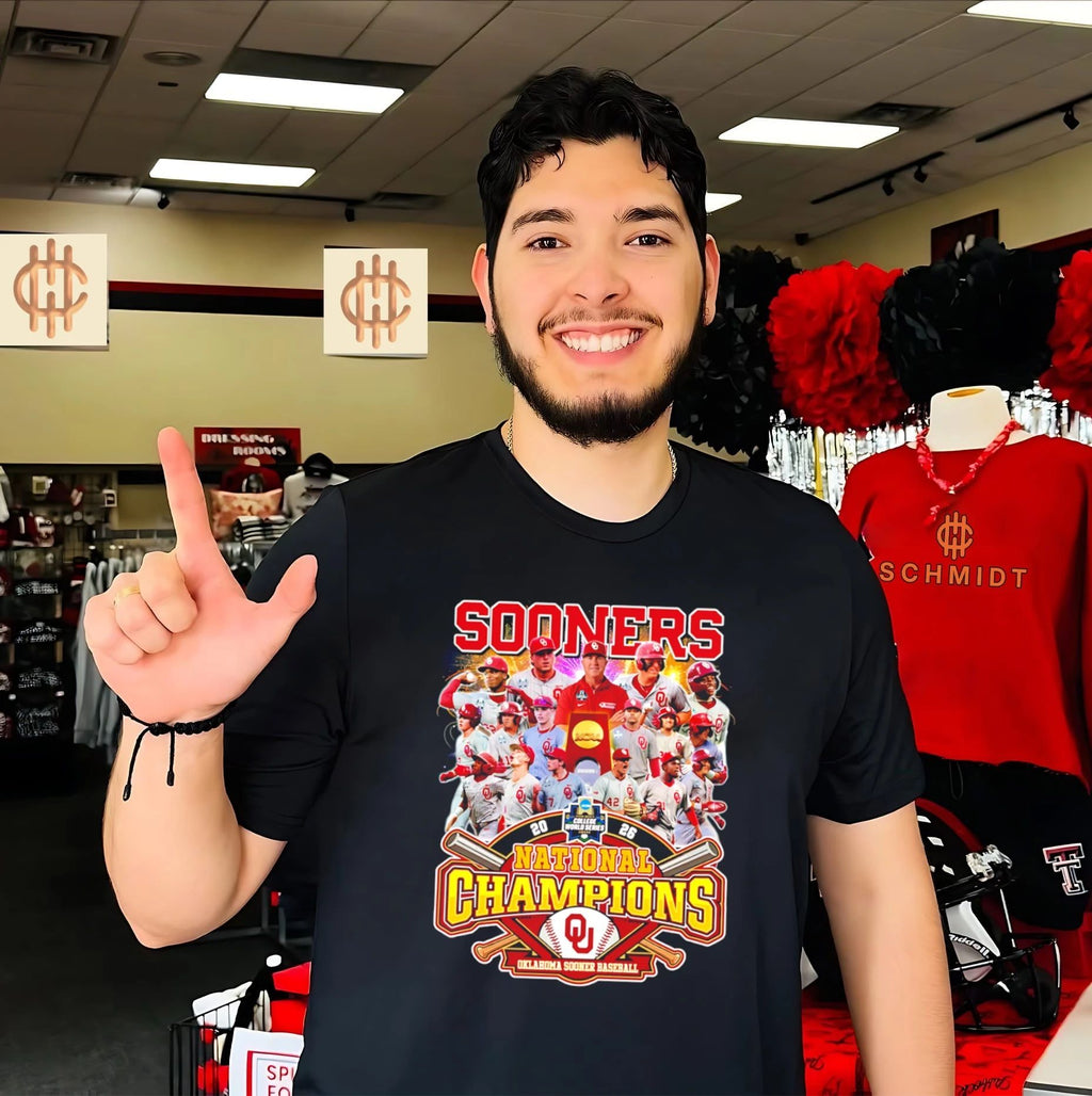 Sooners 2026 National Champions Oklahoma Sooners Baseball shirt