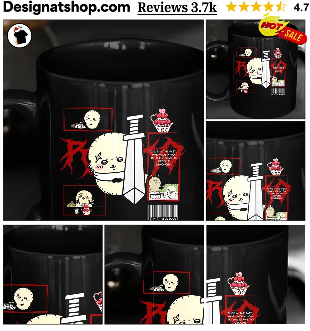 Chiikawa Guts Inspired Rakko Funny Grunge shirt