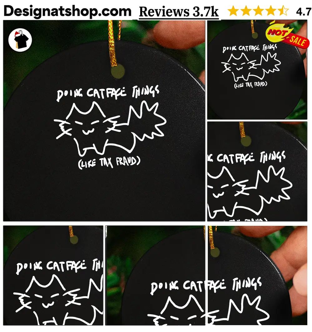 Cute kitten Doing Catface Things like Tax Fraud shirt