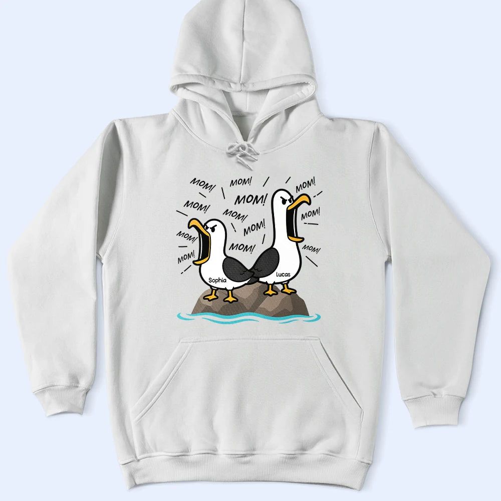 Funny Screaming Seagull - Personalized T Shirt