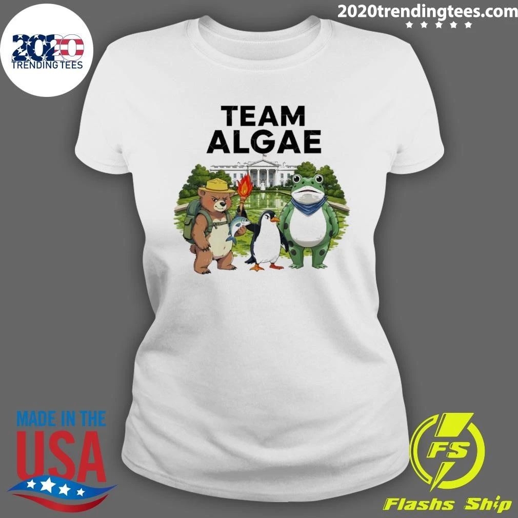 Frog Penguin Bear Team Algae Fdt Make Algae Great Again Patriotic White House 2026 Shirt