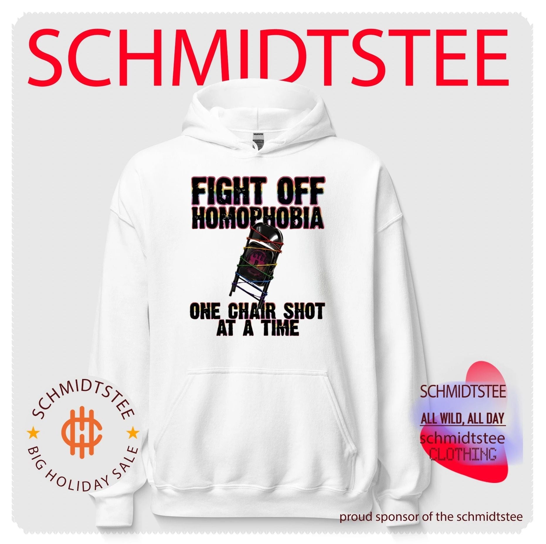 Fight off homophobia one chair shot at a time shirt