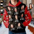 Custom Photo Funny I Love My Lover Wife Husband Couple - Personalized Pullover Hoodie